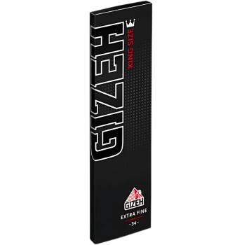 GIZEH - Black King Size (34 Blatt)
